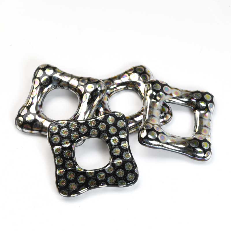 Fused Glass - 35mm - Trafalgar Square - Jet