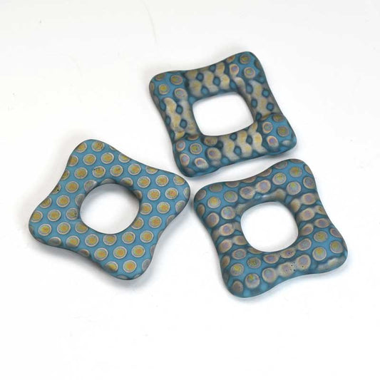 Fused Glass - 35mm - Trafalgar Square - Matte Turquoise