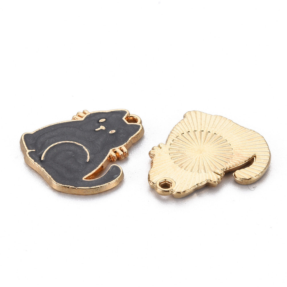 Surprised Cat Charm Black 5