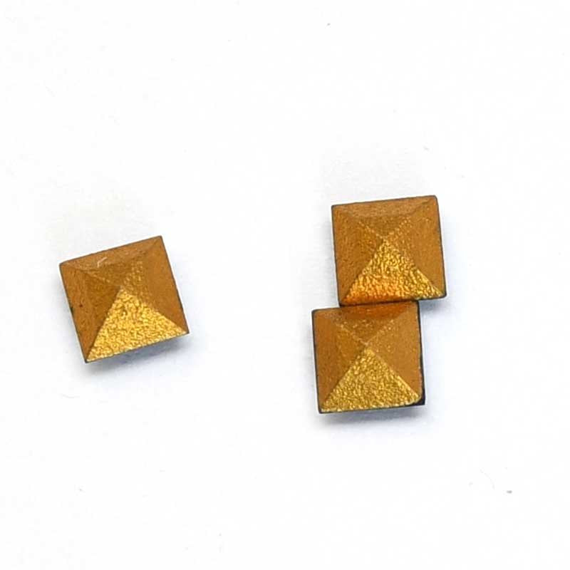 Swarovski Vintage Rhinestones - 4mm - Faceted Square - Montana (72pcs)