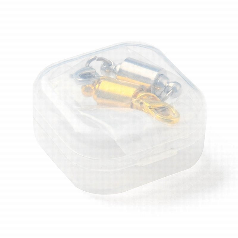 Clasps - Magnetic Screw In Clasp Converter - Silver and Brass (2sets)