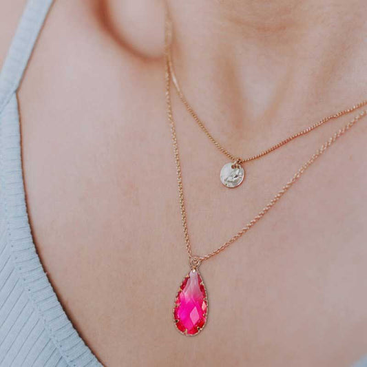 Fancy Rhinestone - 11x24mm - Faceted Pear Drop / Setting - Assorted Colours - Br