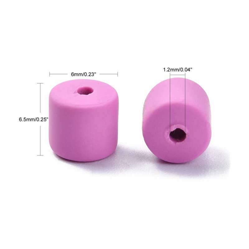 Polymer Clay Vinyl - Tubes - Orchidly So (strand)