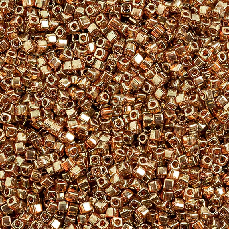 Miyuki Cube - 1.8mm - Topaz Gold Luster