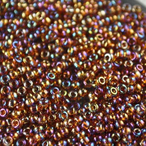 Toho Seed Beads - 11/0 - Transparent Rainbow Smoky Topaz