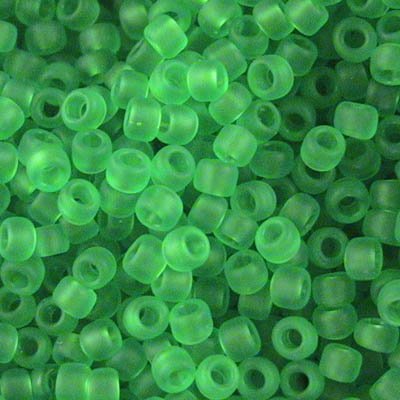 Toho Seed Beads - 11/0 - Frosted Transparent Peridot