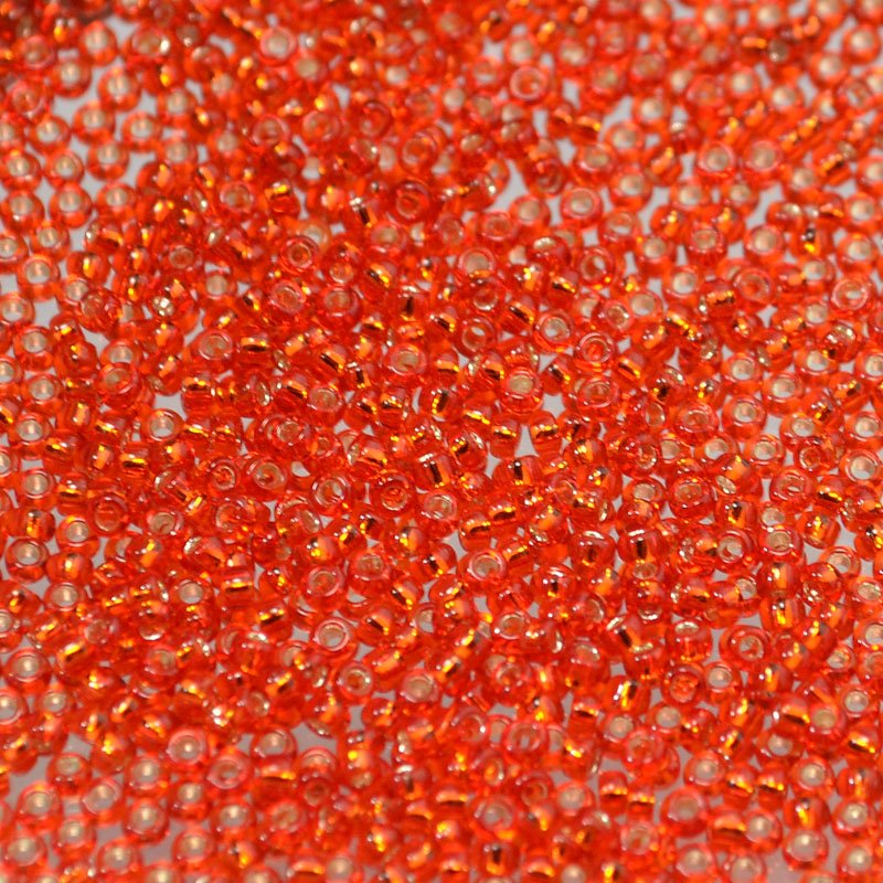 Toho Seed Beads - 15/0 - Silver Lined Siam Ruby