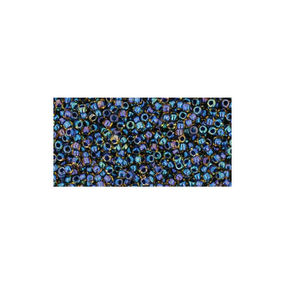 Toho Seed Beads - 15/0 - Inside Color Light Yellow/Capri Rainbow