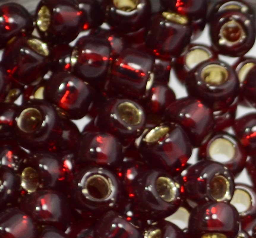 Toho Seed Beads - 6/0 - Silver Lined Garnet
