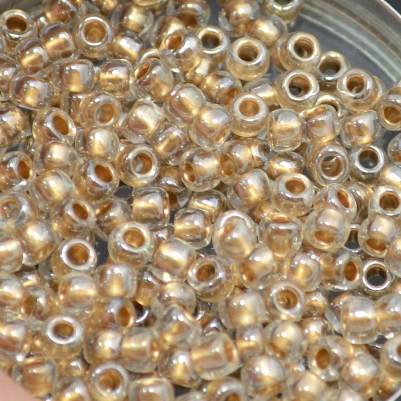 Toho Seed Beads - 6/0 - Bronze Lined Crystal