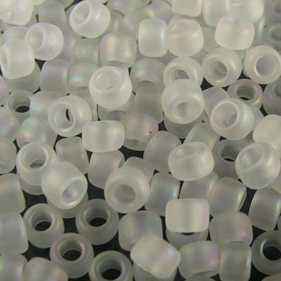 Toho Seed Beads - 8/0 - Frosted Transparent Crystal AB