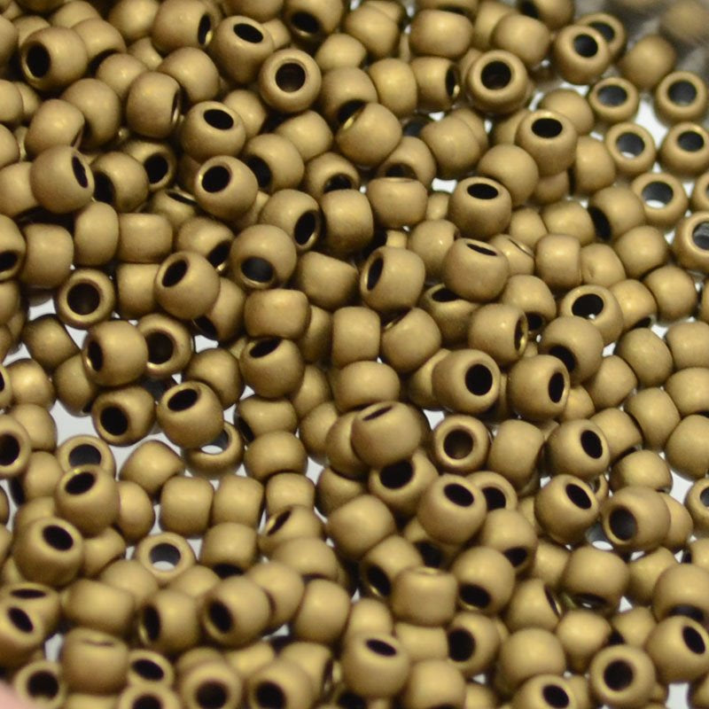 Toho Seed Beads - 8/0 - Matte Bronze