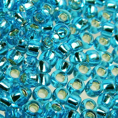 Toho Seed Beads - 8/0 - Silver Lined Dark Aqua