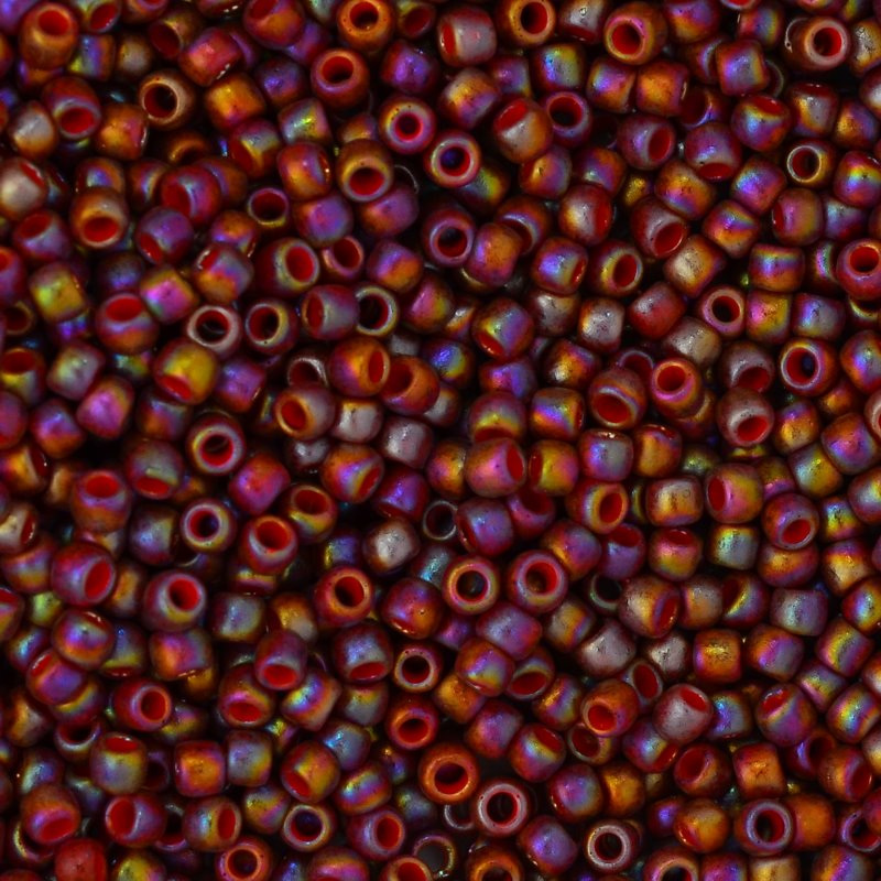 Toho Seed Beads - 8/0 - Semi Glazed Rainbow Burnt Orange