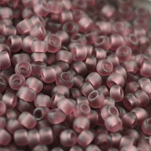 Toho Seed Beads - 8/0 - Frosted Transparent Medium Amethyst