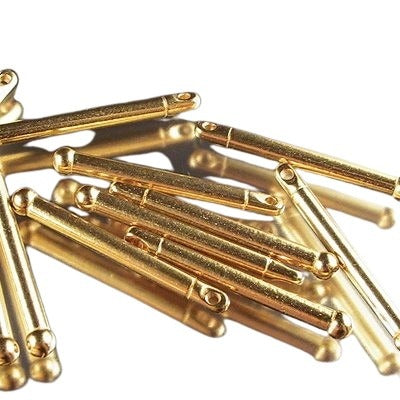 Findings - 1in Drop Bead Bar - Bright Gold