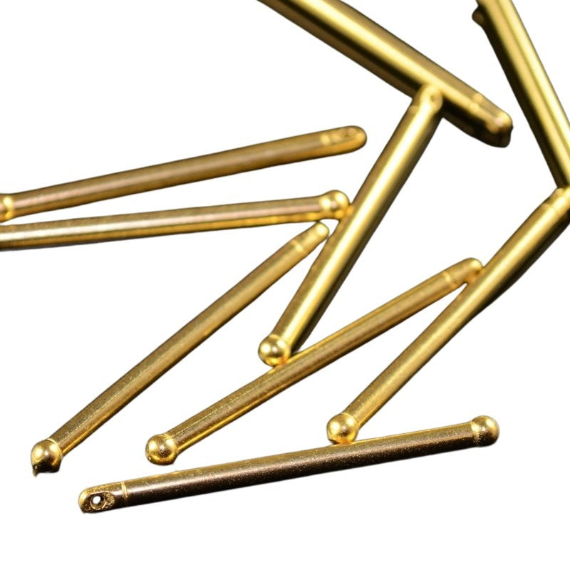 Findings - 1.5in Drop Bead Bar - Bright Gold