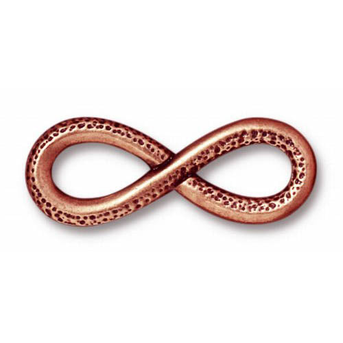 Connector - Infinity Link - Antiqued Copper