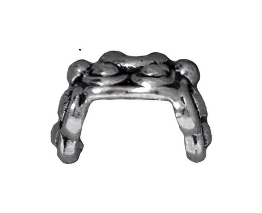 Bead Cap Raja - Decorative Half-circle - Brass Oxide