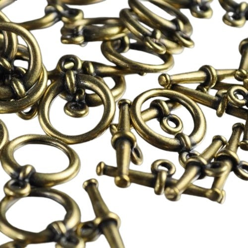 Toggle Clasp - Large Tapered - Brass Oxide