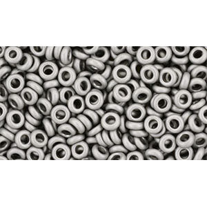 Toho Seed Beads - 8/0 - Demi Round - Metallic Frosted Antique Silver