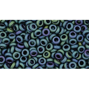 Toho Seed Beads - 8/0 - Demi Round - Matte Iris Teal