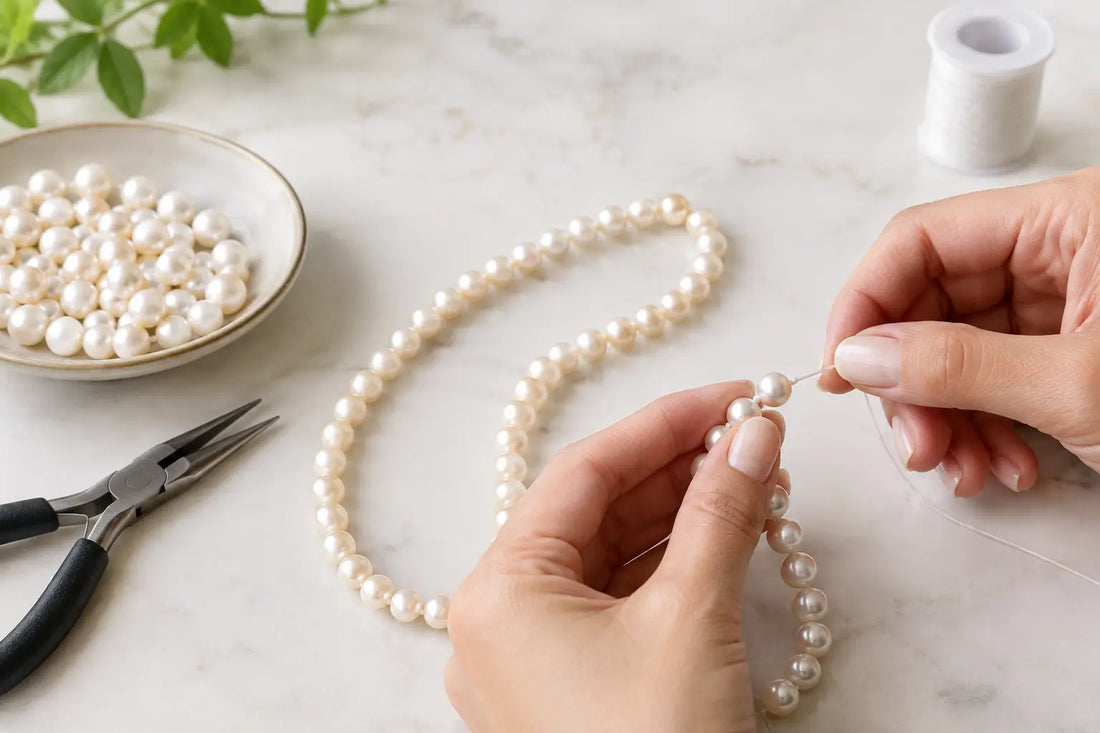 How to Knot Pearl Necklaces for a Lasting Finish