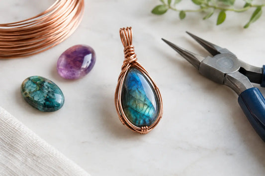 How to Wire Wrap Cabochons Without a Drill