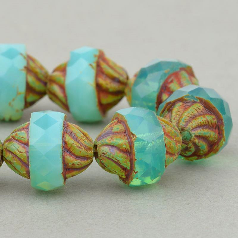 Fire Polish Faceted Fancy