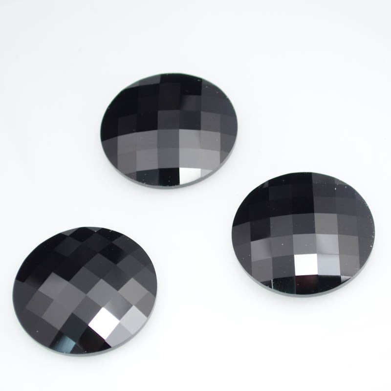 Swarovski Rhinestones - 40mm Chessboard Circle (2035) - Jet