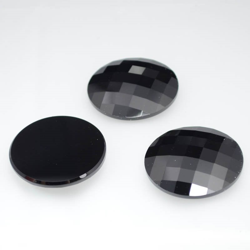 Swarovski Rhinestones - 40mm Chessboard Circle (2035) - Jet