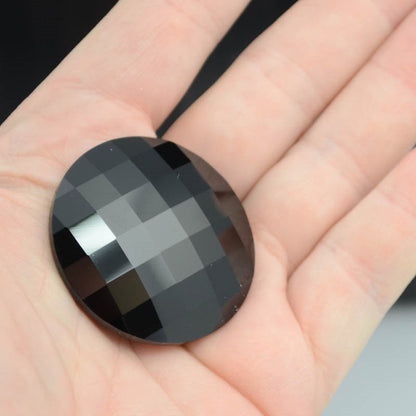 Swarovski Rhinestones - 40mm Chessboard Circle (2035) - Jet