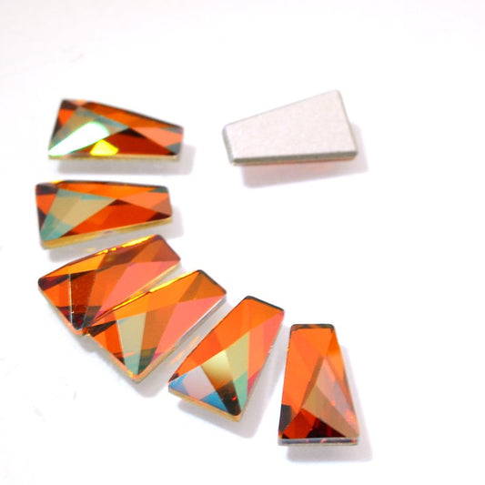 Swarovski Rhinestones - 7x12mm Wing Flat Back (2770) - Crystal Copper