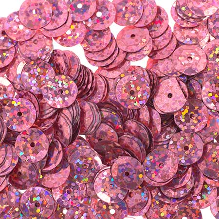 Sequins Round Cup - 6mm - Hologram Rosa (Pack)