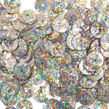 Sequins Round Cup - 10mm - Hologram Champagne (Pack)