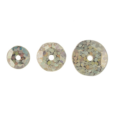 Sequins Round Cup - 6-10mm - Hologram Champagne (Pack)