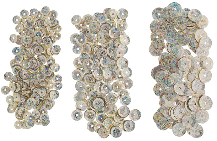 Sequins Round Cup - 6-10mm - Hologram Champagne (Pack)
