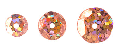 Sequins Round Cup - 6-10mm - Hologram Peach (Pack)
