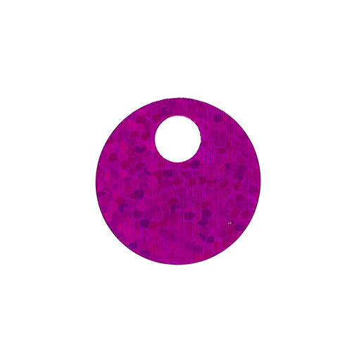 Sequins Round Large Hole Spangle - 20mm - Hologram Fuchsia (Pack)