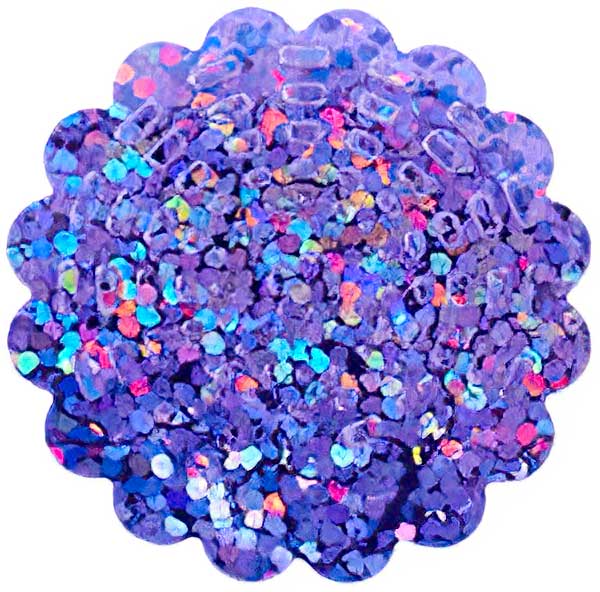 Sequins Flower - 30mm - Hologram Lilac (Pack)