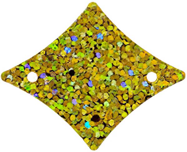 Sequins Diamond - 30mm - Hologram Marigold (Pack)