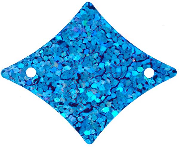 Sequins Diamond - 30mm - Hologram Blue (Pack)
