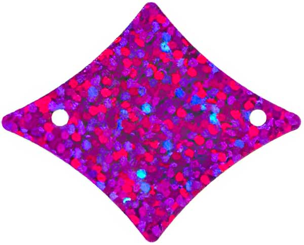 Sequins Diamond - 30mm - Hologram Fuchsia (Pack)