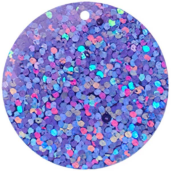 Sequins Round Spangle - 30mm - Hologram Lilac (Pack)