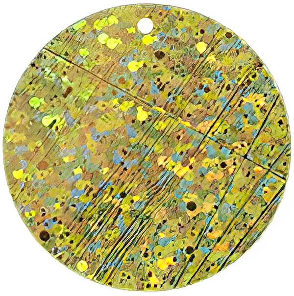 Sequins Round Spangle - 30mm - Hologram Yellow (Pack)