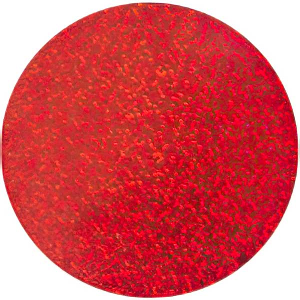 Sequins Round No Hole - 50mm - Hologram Red (Pack)