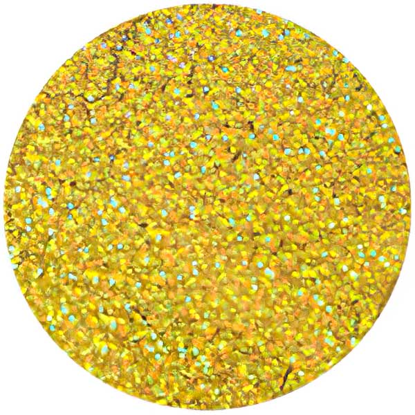 Sequins Round No Hole - 80mm - Hologram Marigold (Pack)