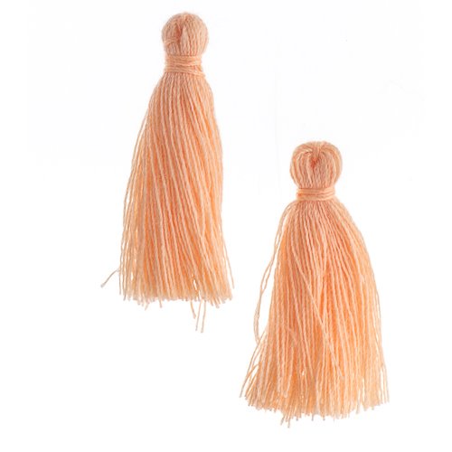 Components - 1in Cotton Tassels - Light Peach (Pack of 20)