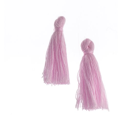 Components - 1in Cotton Tassels - Lavender (Pack of 20)