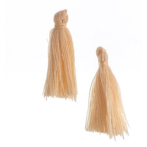 Components - 1in Cotton Tassels - Ecru (Pack of 20)